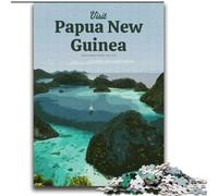 Rompecabezas para Adolescentes: Visita Papúa Nueva Guinea Rompecabezas para Decorar Paredes cumpleaños y Navidad para Mayores de 14 años 75x100cm