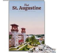 Rompecabezas para Adolescentes: Visita San Agustín, Rompecabezas para Decorar Paredes, cumpleaños y Navidad para Mayores de 14 años, 26x38cm