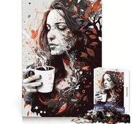 Rompecabezas para Adolescentes We Love Coffee de 1000 Piezas: Mejora la Memoria, diversión Informal, Corte de Calidad, Regalo de cumpleaños (38x26cm)