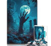 Rompecabezas para Adolescentes: Zombies en la Tumba, 1000 Piezas, para Adultos y Adolescentes, fomenta el Amor en Pareja a Partir de los 14 años, 26x38cm