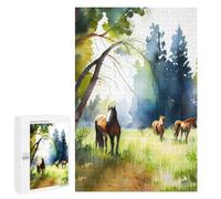 Rompecabezas para Adolescentes1000 PCS A Watercolor Meadow Rompecabezas para Adultos Juegos Divertidos Desafío Difícil Oferta como Regalos para Toda La Familia 1000 PCS