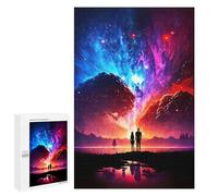 Rompecabezas para Adolescentes1000 PCS Couple Galaxy Landscape Rompecabezas para Adultos Juegos Divertidos Desafío Difícil Oferta como Regalos para Toda La Familia 1000 PCS