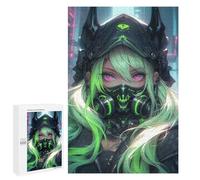 Rompecabezas para Adolescentes1000 PCS Cybergoth Demon Girl Anime Rompecabezas para Adultos Juegos Divertidos Desafío Difícil Oferta como Regalos para Toda La Familia 1000 PCS