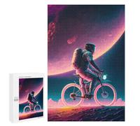 Rompecabezas para Adolescentes1000 PCS Cycling Space Astronaut Rompecabezas para Adultos Juegos Divertidos Desafío Difícil Oferta como Regalos para Toda La Familia 1000 PCS