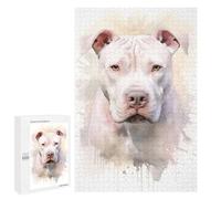 Rompecabezas para Adolescentes1000 PCS Dogo Argentino Portrait Rompecabezas para Adultos Juegos Divertidos Desafío Difícil Oferta como Regalos para Toda La Familia 1000 PCS