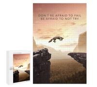 Rompecabezas para Adolescentes1000 PCS Dont Be Afraid To Fail Rompecabezas para Adultos Juegos Divertidos Desafío Difícil Oferta como Regalos para Toda La Familia 1000 PCS