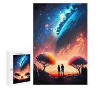 Rompecabezas para Adolescentes1000 PCS Galactic Twilight Couple Rompecabezas para Adultos Juegos Divertidos Desafío Difícil Oferta como Regalos para Toda La Familia 1000 PCS