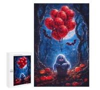 Rompecabezas para Adolescentes1000 PCS Ghostly Halloween Balloons Rompecabezas para Adultos Juegos Divertidos Desafío Difícil Oferta como Regalos para Toda La Familia 1000 PCS
