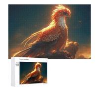 Rompecabezas para Adolescentes1000 PCS Golden Phoenix in Twilight Sky Rompecabezas para Adultos Juegos Divertidos Alivia El Estrés Oferta como Regalos para Toda La Familia 1000 PCS