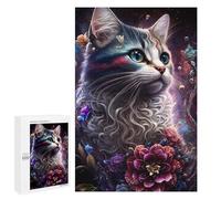 Rompecabezas para Adolescentes1000 PCS Magical Cat Fantasy Art Rompecabezas para Adultos Juegos Divertidos Alivia El Estrés Oferta como Regalos para Toda La Familia 1000 PCS