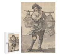 Rompecabezas para Adolescentes1000 PCS Man Carrying Bird Cages Rompecabezas para Adultos Juegos Divertidos Desafío Difícil Oferta como Regalos para Toda La Familia 1000 PCS