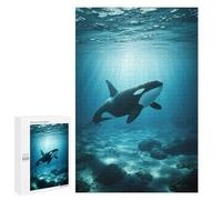 Rompecabezas para Adolescentes1000 PCS Orca in Ocean Rompecabezas para Adultos Juegos Divertidos Desafío Difícil Oferta como Regalos para Toda La Familia 1000 PCS