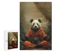 Rompecabezas para Adolescentes1000 PCS Panda Monk Mystic Meditate Rompecabezas para Adultos Juegos Divertidos Desafío Difícil Oferta como Regalos para Toda La Familia 1000 PCS