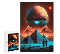 Rompecabezas para Adolescentes1000 PCS Pyramide Alien Citizen Rompecabezas para Adultos Juegos Divertidos Desafío Difícil Oferta como Regalos para Toda La Familia 1000 PCS