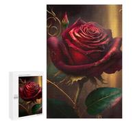 Rompecabezas para Adolescentes1000 PCS Red Rose of Life Rompecabezas para Adultos Juegos Divertidos Desafío Difícil Oferta como Regalos para Toda La Familia 1000 PCS