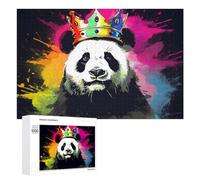Rompecabezas para Adolescentes1000 PCS Royal Panda Splash Art Rompecabezas para Adultos Juegos Divertidos Alivia El Estrés Oferta como Regalos para Toda La Familia 1000 PCS