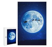 Rompecabezas para Adolescentes1000 PCS Santas Sleigh on Christmas Eve Rompecabezas para Adultos Juegos Divertidos Desafío Difícil Oferta como Regalos para Toda La Familia 1000 PCS