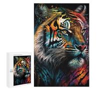 Rompecabezas para Adolescentes1000 PCS Tiger Colorful Rompecabezas para Adultos Juegos Divertidos Desafío Difícil Oferta como Regalos para Toda La Familia 1000 PCS