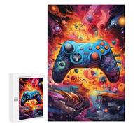 Rompecabezas para Adolescentes1000 PCS Vibrant Gaming Controller Artwork -55 Rompecabezas para Adultos Juegos Divertidos Alivia El Estrés Oferta como Regalos para Toda La Familia 1000 PCS