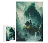 Rompecabezas para Adolescentes1000 PCS Villa On The Mountain Rompecabezas para Adultos Juegos Divertidos Desafío Difícil Oferta como Regalos para Toda La Familia 1000 PCS