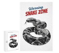 Rompecabezas para Adolescentes1000 PCS Warning Snake Zone Watercolor Rompecabezas para Adultos Juegos Divertidos Desafío Difícil Oferta como Regalos para Toda La Familia 1000 PCS