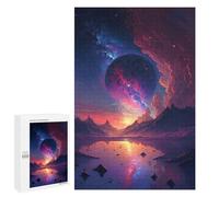 Rompecabezas para Adolescentes1000 PCS Water and Space Landscape Rompecabezas para Adultos Juegos Divertidos Desafío Difícil Oferta como Regalos para Toda La Familia 1000 PCS