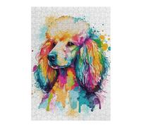 Rompecabezas para Adolescentes1000pcs(38x26cm) Abstract Poodle Painting Rompecabezas para Adultos Juego De Ingenio Mejora La Memoria Ayuda A Ejercitar El Cerebro 1000pcs(38x26cm)