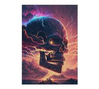 Rompecabezas para Adolescentes1000pcs(38x26cm) Electric Skull Mystic Energy -2 Rompecabezas para Adultos Juego De Ingenio Mejora La Memoria Ayuda A Ejercitar El Cerebro 1000pcs(38x26cm)
