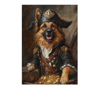 Rompecabezas para Adolescentes1000pcs(38x26cm) Pirate Dog Treasure Chest -1 Rompecabezas para Adultos Juego Familiar Regalos para Mujeres Ayuda A Ejercitar El Cerebro 1000pcs(38x26cm)