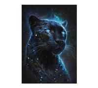 Rompecabezas para Adolescentes1000pcs(38x26cm) S Galactic Leopard Majesty Rompecabezas para Adultos Juego Familiar Corte De Precisión Ayuda A Ejercitar El Cerebro 1000pcs(38x26cm) S