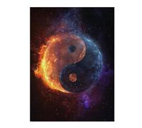 Rompecabezas para Adolescentes1000pcs(52x38cm) Cosmic Yin Yang Symbol-2 Rompecabezas para Adultos Juego Familiar Regalos para Mujeres Ayuda A Ejercitar El Cerebro 1000pcs(52x38cm)