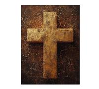 Rompecabezas para Adolescentes1000pcs(52x38cm) Golden Cross Wall Art Decor-3 Rompecabezas para Adultos Juego Familiar Corte De Precisión Ayuda A Ejercitar El Cerebro 1000pcs(52x38cm)