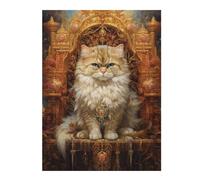 Rompecabezas para Adolescentes1000pcs(52x38cm) Royal Persian Cat Throne-13 Rompecabezas para Adultos Juego Familiar Corte De Precisión Ayuda A Ejercitar El Cerebro 1000pcs(52x38cm)