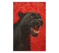Rompecabezas para Adolescentes1000pcs(75x50cm) Black Panther Roaring Art Print Rompecabezas para Adultos Juego Familiar Regalos para Mujeres Ayuda A Ejercitar El Cerebro 1000pcs(75x50cm)