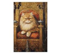 Rompecabezas para Adolescentes1000pcs(75x50cm) Royal Persian Cat Throne-14 Rompecabezas para Adultos Juego Familiar Corte De Precisión Ayuda A Ejercitar El Cerebro 1000pcs(75x50cm)