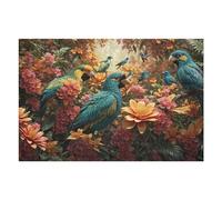 Rompecabezas para Adolescentes1000pcs(75x50cm) Tropical Birds in Paradise Rompecabezas para Adultos Juego De Ingenio Mejora La Memoria Ayuda A Ejercitar El Cerebro 1000pcs(75x50cm)