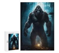 Rompecabezas para Adolescentes300 PCS Bigfoot in Forest Rompecabezas para Adultos Juegos Divertidos Desafío Difícil Oferta como Regalos para Toda La Familia 300 PCS