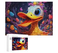 Rompecabezas para Adolescentes300 PCS Colorful Duck in Fantasy World Rompecabezas para Adultos Juegos Divertidos Alivia El Estrés Oferta como Regalos para Toda La Familia 300 PCS