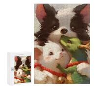 Rompecabezas para Adolescentes300 PCS Cute Animal Friends Rompecabezas para Adultos Juegos Divertidos Desafío Difícil Oferta como Regalos para Toda La Familia 300 PCS