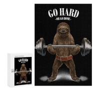 Rompecabezas para Adolescentes300 PCS Giant Sloth Weightlifting Rompecabezas para Adultos Juegos Divertidos Desafío Difícil Oferta como Regalos para Toda La Familia 300 PCS