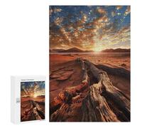 Rompecabezas para Adolescentes300 PCS Golden Hour at Desert Rompecabezas para Adultos Juegos Divertidos Desafío Difícil Oferta como Regalos para Toda La Familia 300 PCS