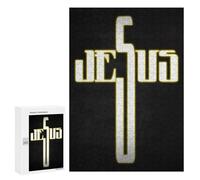 Rompecabezas para Adolescentes300 PCS Jesus Cross Inspirational Rompecabezas para Adultos Juegos Divertidos Desafío Difícil Oferta como Regalos para Toda La Familia 300 PCS