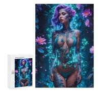 Rompecabezas para Adolescentes300 PCS Sexy Flower Girl Rompecabezas para Adultos Juegos Divertidos Desafío Difícil Oferta como Regalos para Toda La Familia 300 PCS