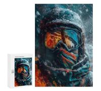 Rompecabezas para Adolescentes300 PCS Snow Storm Skier Close Up Rompecabezas para Adultos Juegos Divertidos Desafío Difícil Oferta como Regalos para Toda La Familia 300 PCS