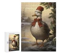Rompecabezas para Adolescentes300 PCS Snowy Christmas Duck Rompecabezas para Adultos Juegos Divertidos Desafío Difícil Oferta como Regalos para Toda La Familia 300 PCS