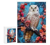 Rompecabezas para Adolescentes300 PCS Snowy Owl Rompecabezas para Adultos Juegos Divertidos Desafío Difícil Oferta como Regalos para Toda La Familia 300 PCS