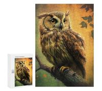 Rompecabezas para Adolescentes300 PCS The Brown Owl Rompecabezas para Adultos Juegos Divertidos Desafío Difícil Oferta como Regalos para Toda La Familia 300 PCS