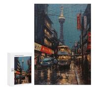 Rompecabezas para Adolescentes300 PCS Tokyo Japan Oil Painting Rompecabezas para Adultos Juegos Divertidos Desafío Difícil Oferta como Regalos para Toda La Familia 300 PCS