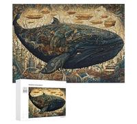 Rompecabezas para Adolescentes300 PCS Whale Dreamscape-2 Rompecabezas para Adultos Juegos Divertidos Alivia El Estrés Oferta como Regalos para Toda La Familia 300 PCS