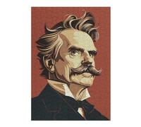 Rompecabezas para Adolescentes38x26cm/1000pcs Friedrich Nietzsche Rompecabezas para Adultos Juego De Ingenio Regalo De Cumpleaños Regalos para Reducir El Estrés 38x26cm/1000pcs